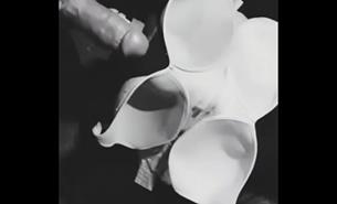 A Black And White Movie Shooting My Load For My Wifes Dd Bras