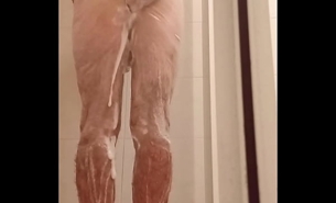 A man was filmed taking a shower in a club