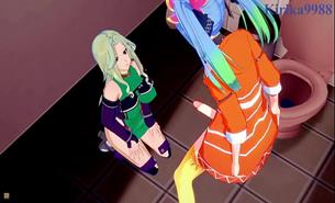 Az Sainklaus And Chitose Kisaragi And Lamia Loveless Intense Lesbian