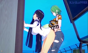 Hikage and Katsuragi and Ikaruga Intense Futanari Sex