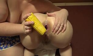 I Lick My Friends Hairy Pussy And Put A Big Corn In Her Anus Mature