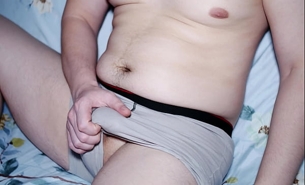 Masturbation in underwear after leaving work fat cock factory